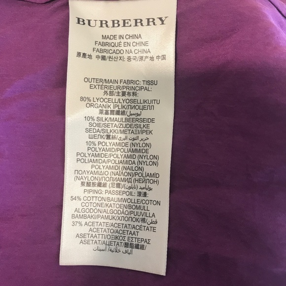 Purple Burberry Sleeve Dress - Picture 4 of 4
